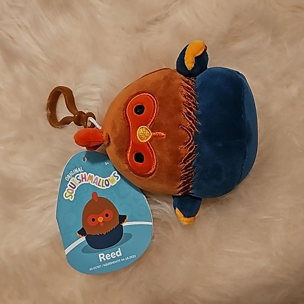 Reed  3.5" NWT clip squishmallow